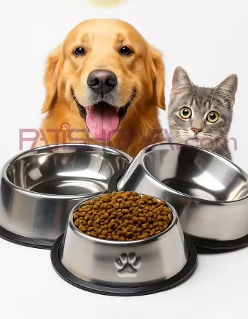 16 CM PASLANMAZ ÇELİK METAL MAMA KABI