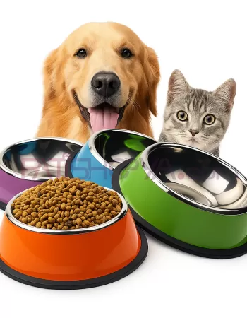 16 CM RENKLİ PARLAK PASLANMAZ METAL MAMA KABI