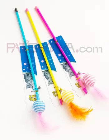 Tüylü Toplu Kedi Oyun Oltası