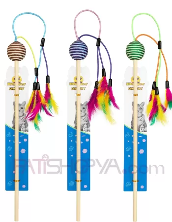 Toplu Püsküllü Kedi Oyun Oltası