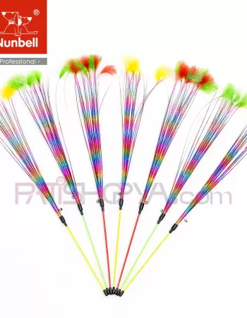 NUNBELL Renkli Püsküller Kedi Oyun Oltası