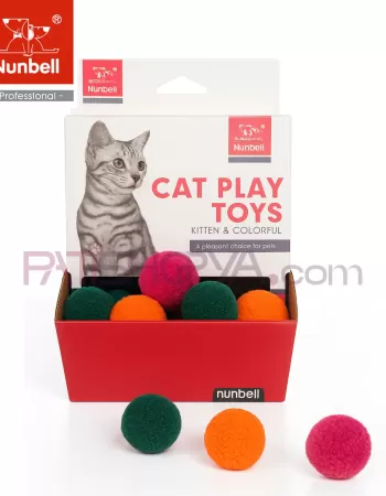 NUNBELL 48Lİ KUTU Peluş Renkli Toplar