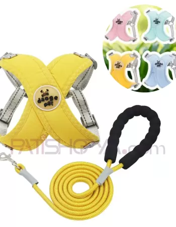 Evcil Hayvan Göğüs Tasması + Gezdirme Halatı