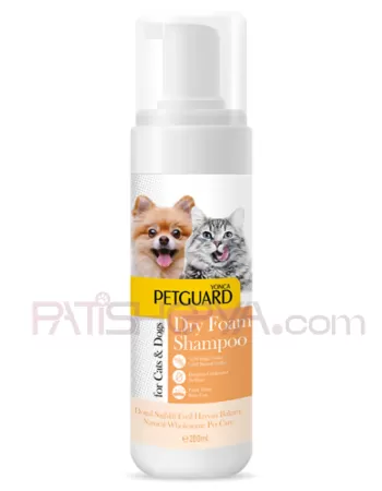 PETGUARD VANİLYA KURU KÖPÜK ŞAMPUAN KEDİ KÖPEK 200ML