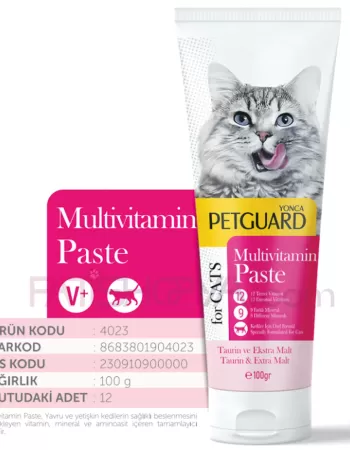 PETGUARD MULTİVİTAMİN KEDİ PASTE 100 GR