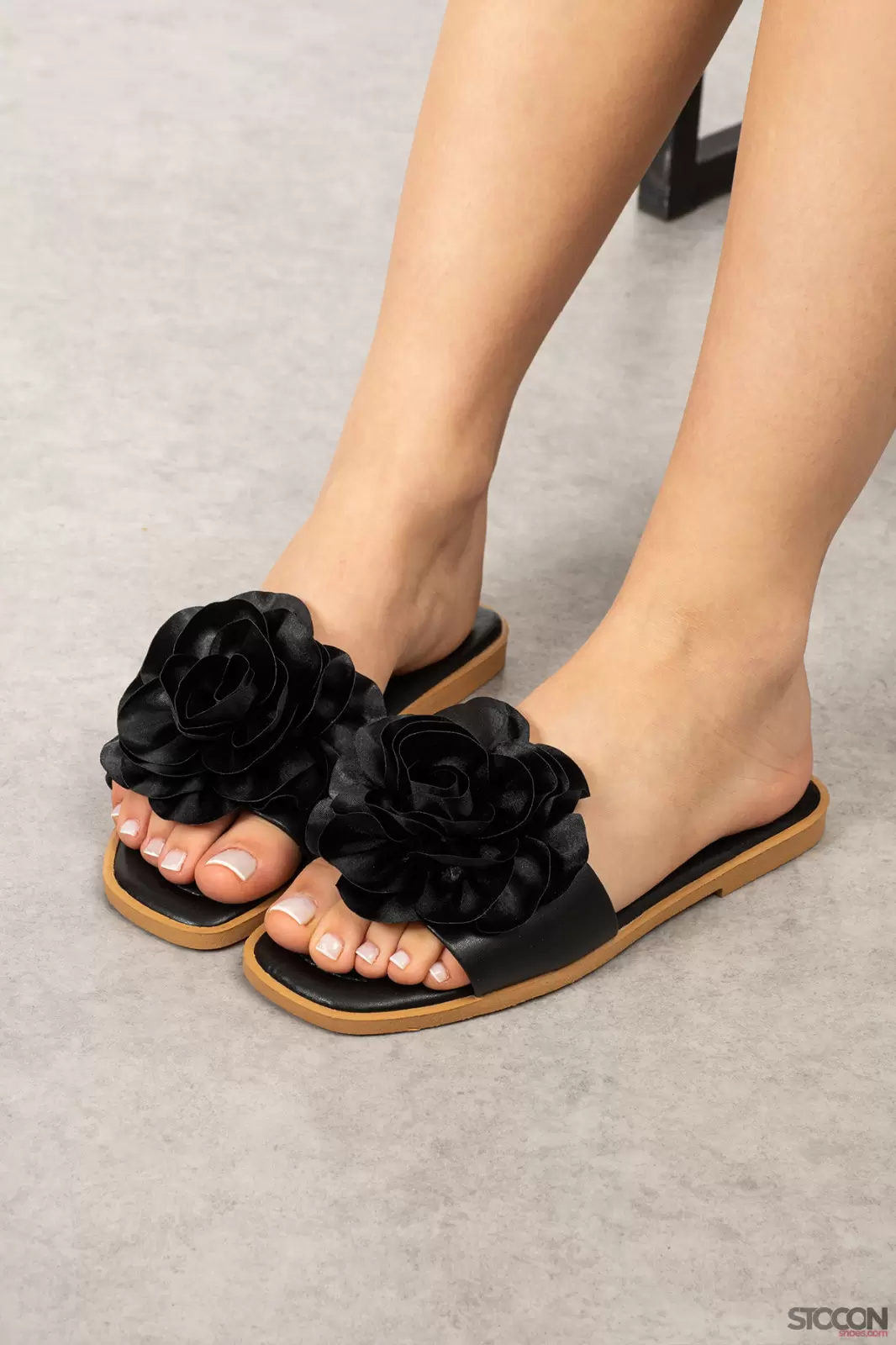 STOCON Güllü Çiçekli Terlik Ev Terliği Çeyizlik Hediyelik Bohçalık Terlik Yeni