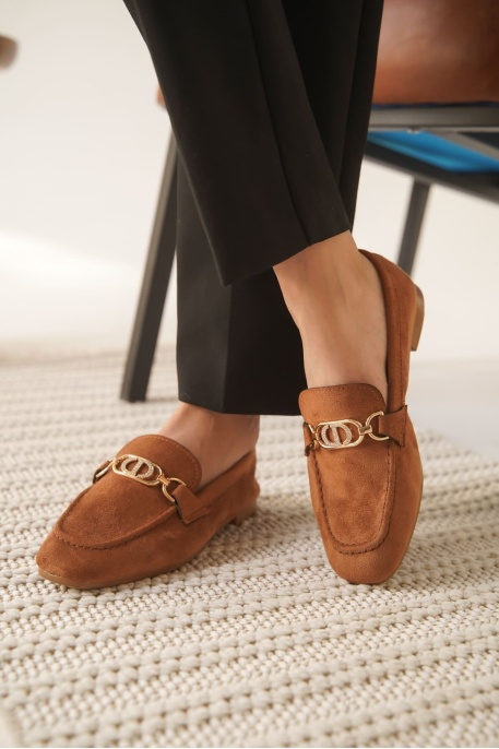 Kadın Süet Taba Günlük Ayakkabı TR27MS01C