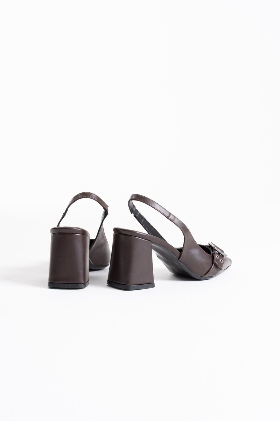 Acı Kahve Cilt Kadın Topuklu Ayakkabı TR08MS07F