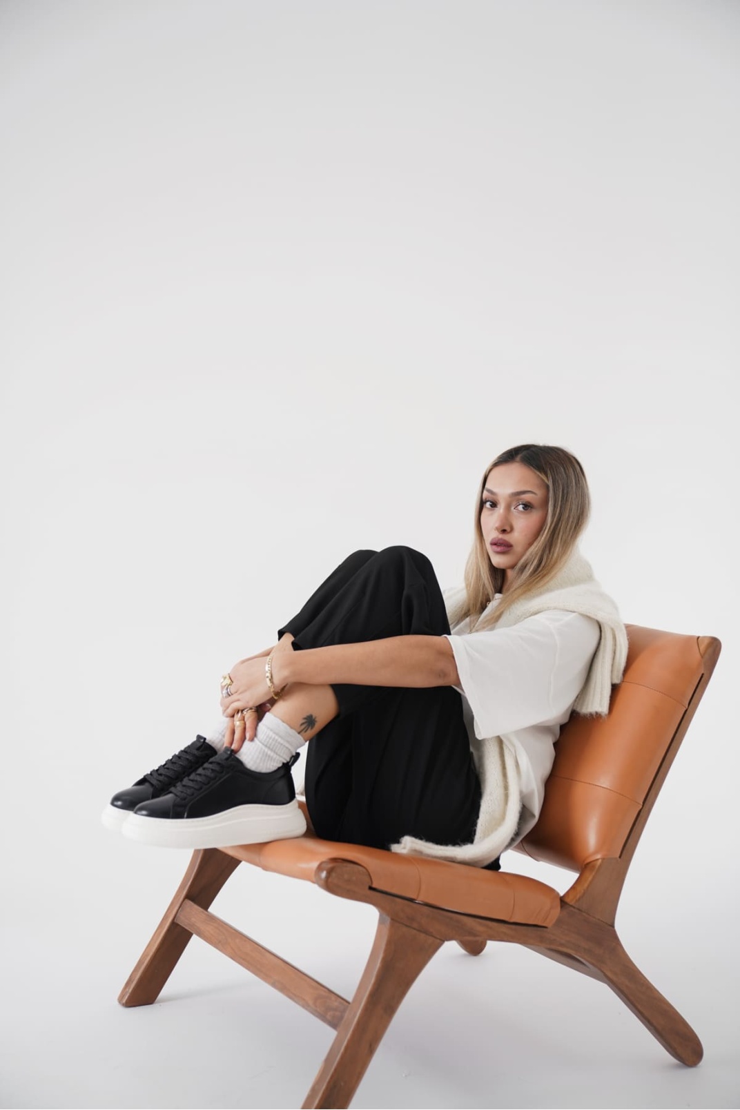 Kadın Siyah Sneaker TR01MS05A