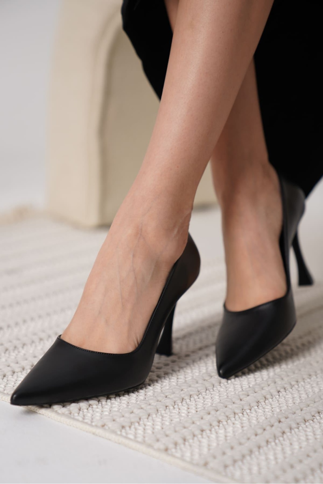 Mat Siyah Kadın Stiletto TR18MS03C