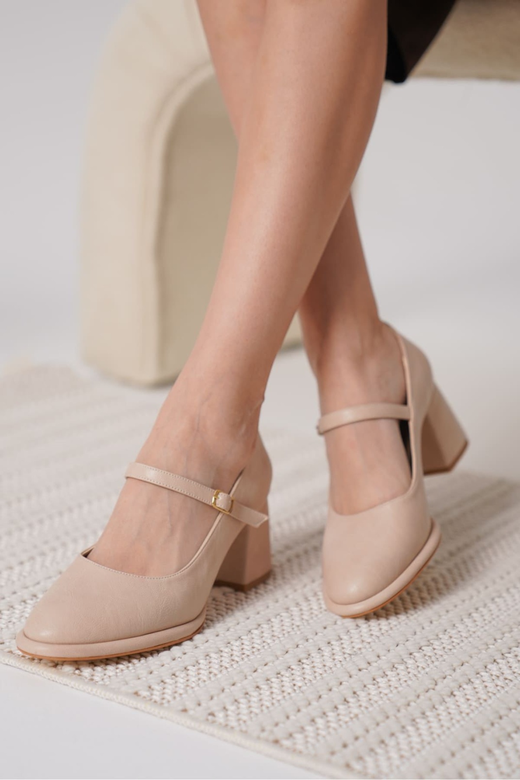 Nude Cilt Kadın Topuklu Ayakkabı TR18MS07D