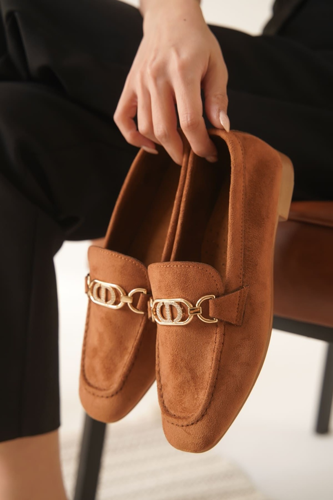 Kadın Süet Taba Günlük Ayakkabı TR27MS01C