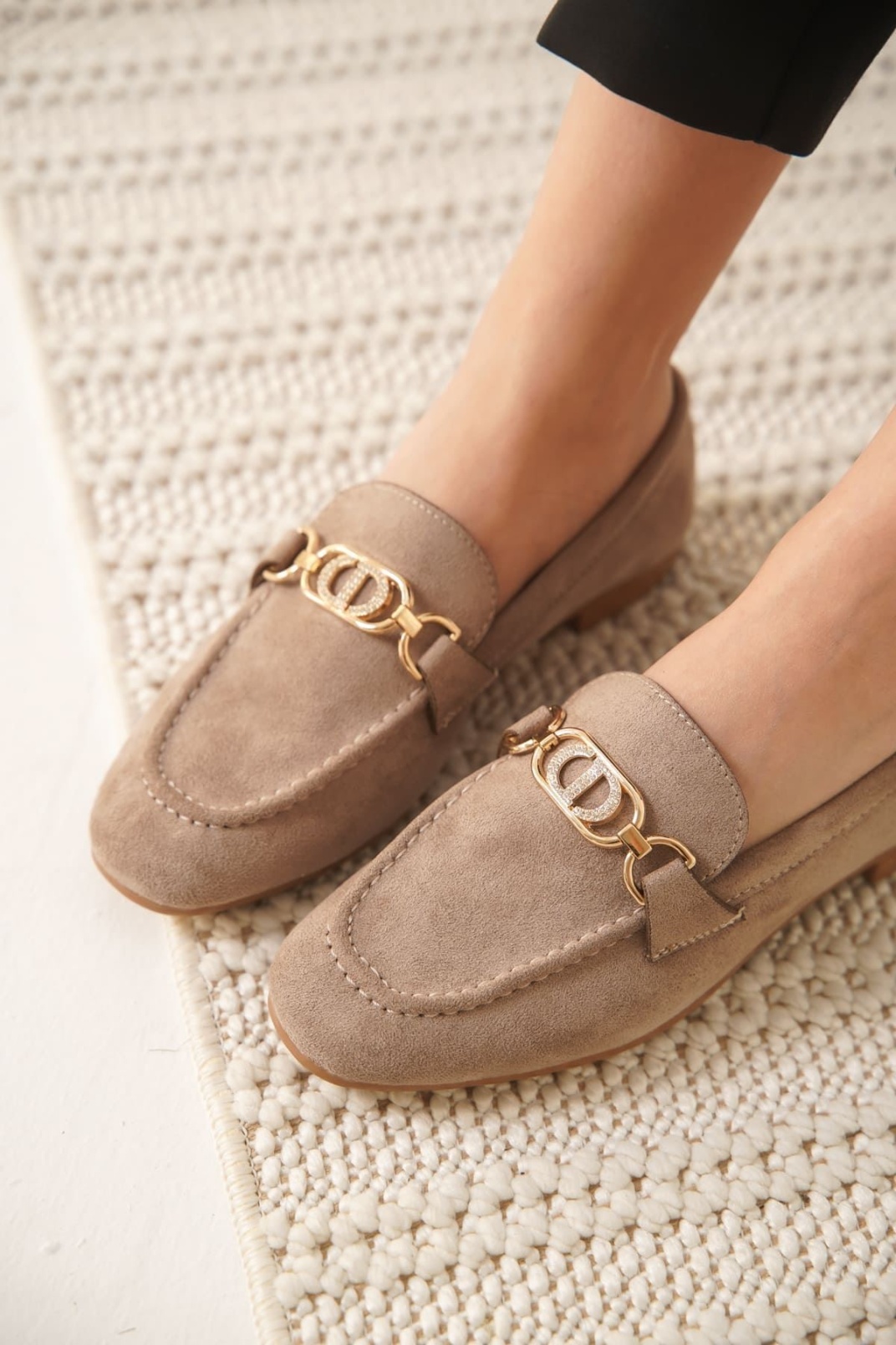 Kadın Süet Vizon Günlük Ayakkabı TR27MS01D