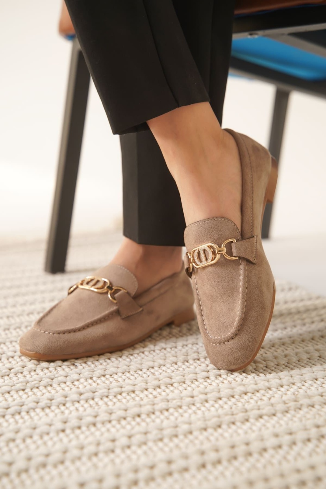 Kadın Süet Vizon Günlük Ayakkabı TR27MS01D