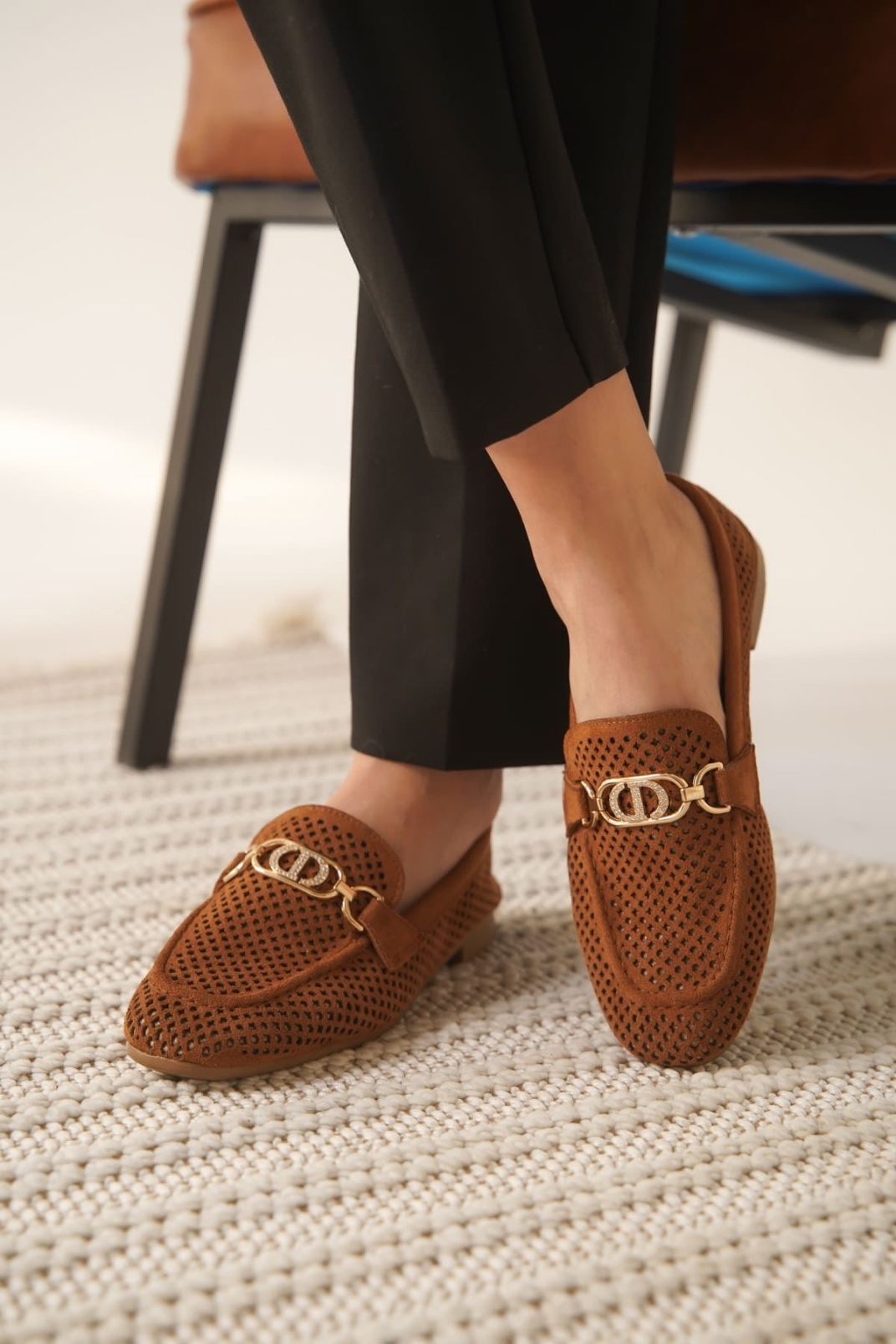 Kadın Süet Taba Günlük Ayakkabı TR27MS02C