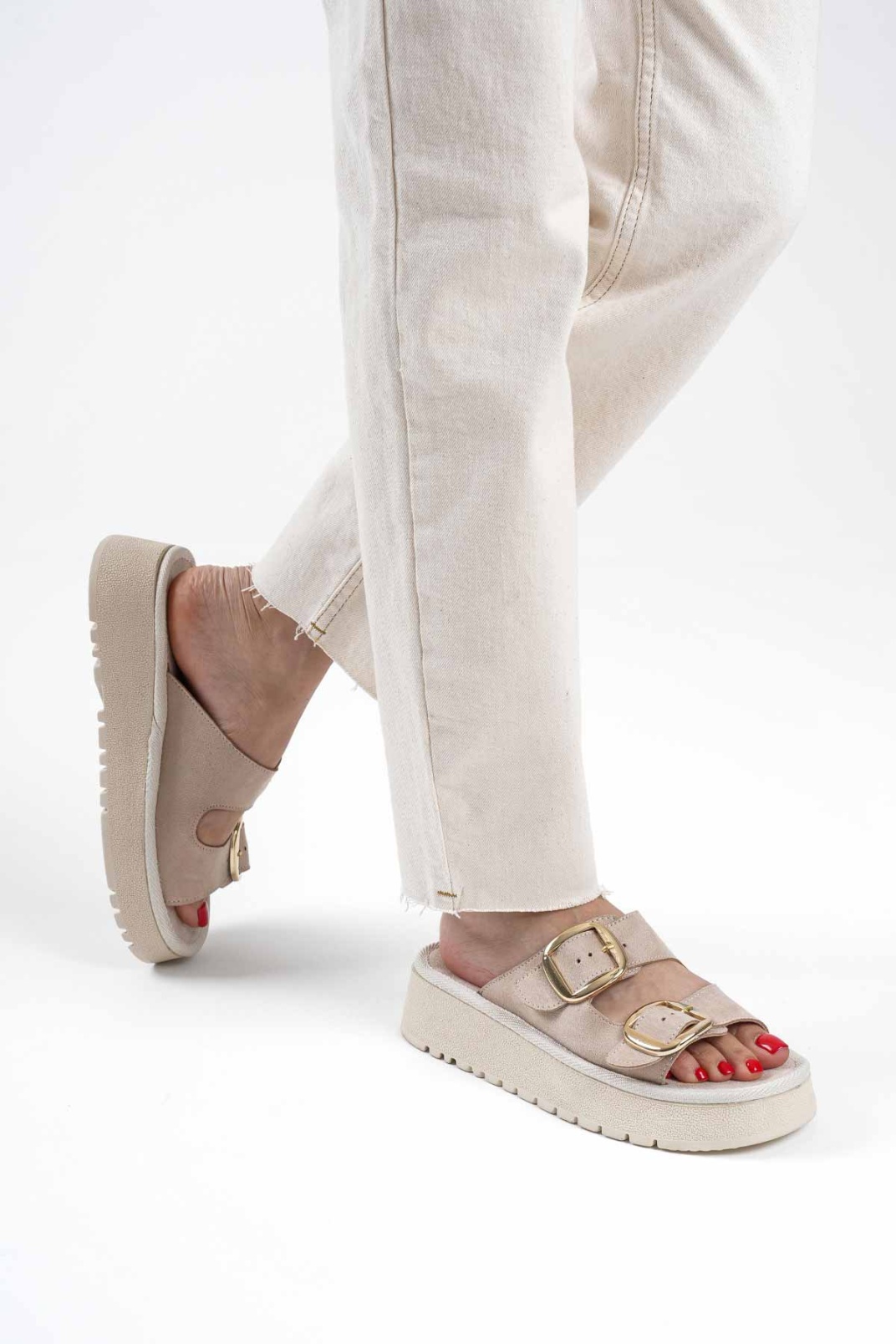 Bej Cilt Terlik TR14MY01B