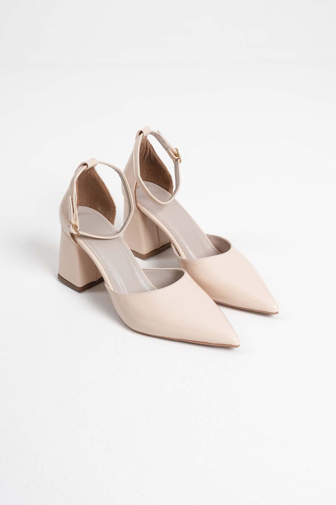 Bej Rugan Kadın Topuklu Ayakkabı TR08MS11B