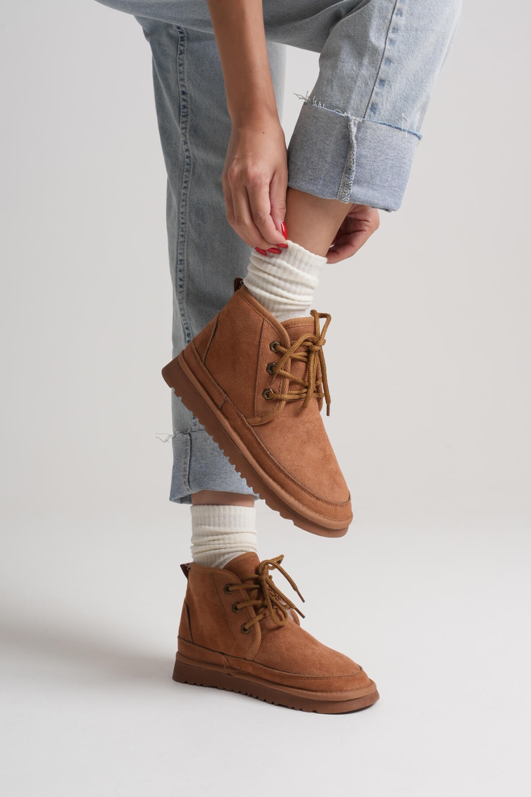 Kadın Kışlık Taba İçi Kürklü Bot TR04MK01C