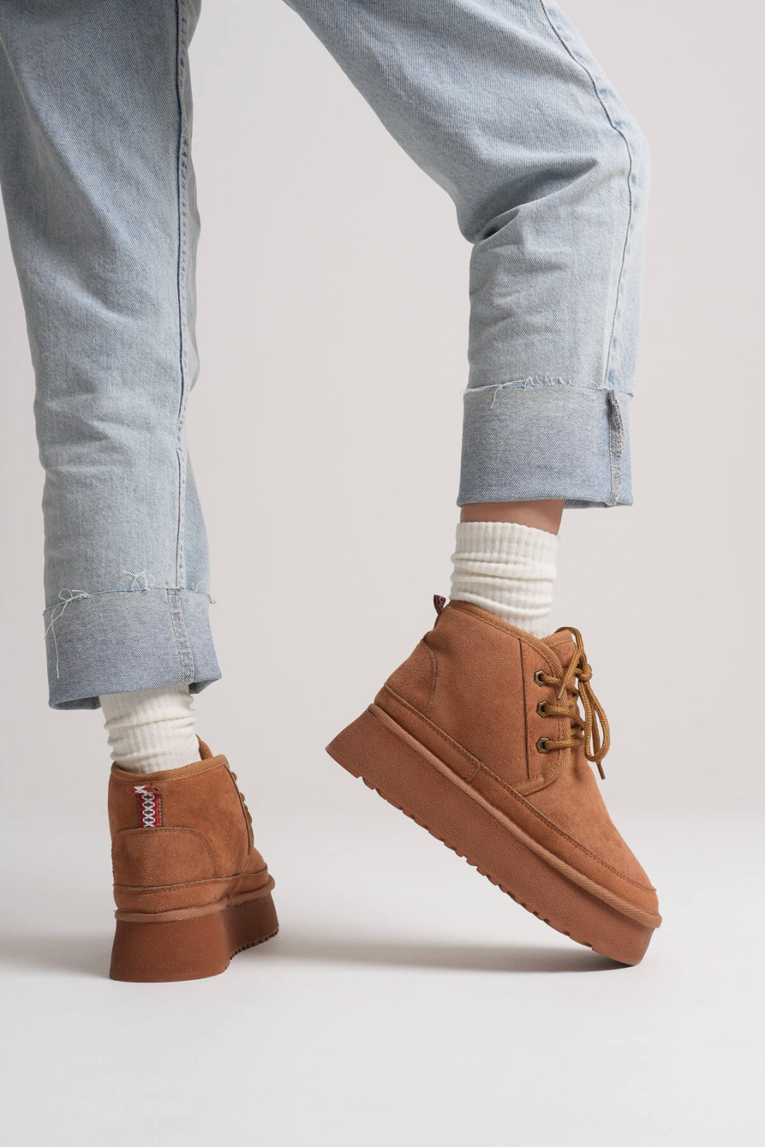 Kadın Taba Kışlık İçi Kürklü Kalın Taban Bot TR04MK02C