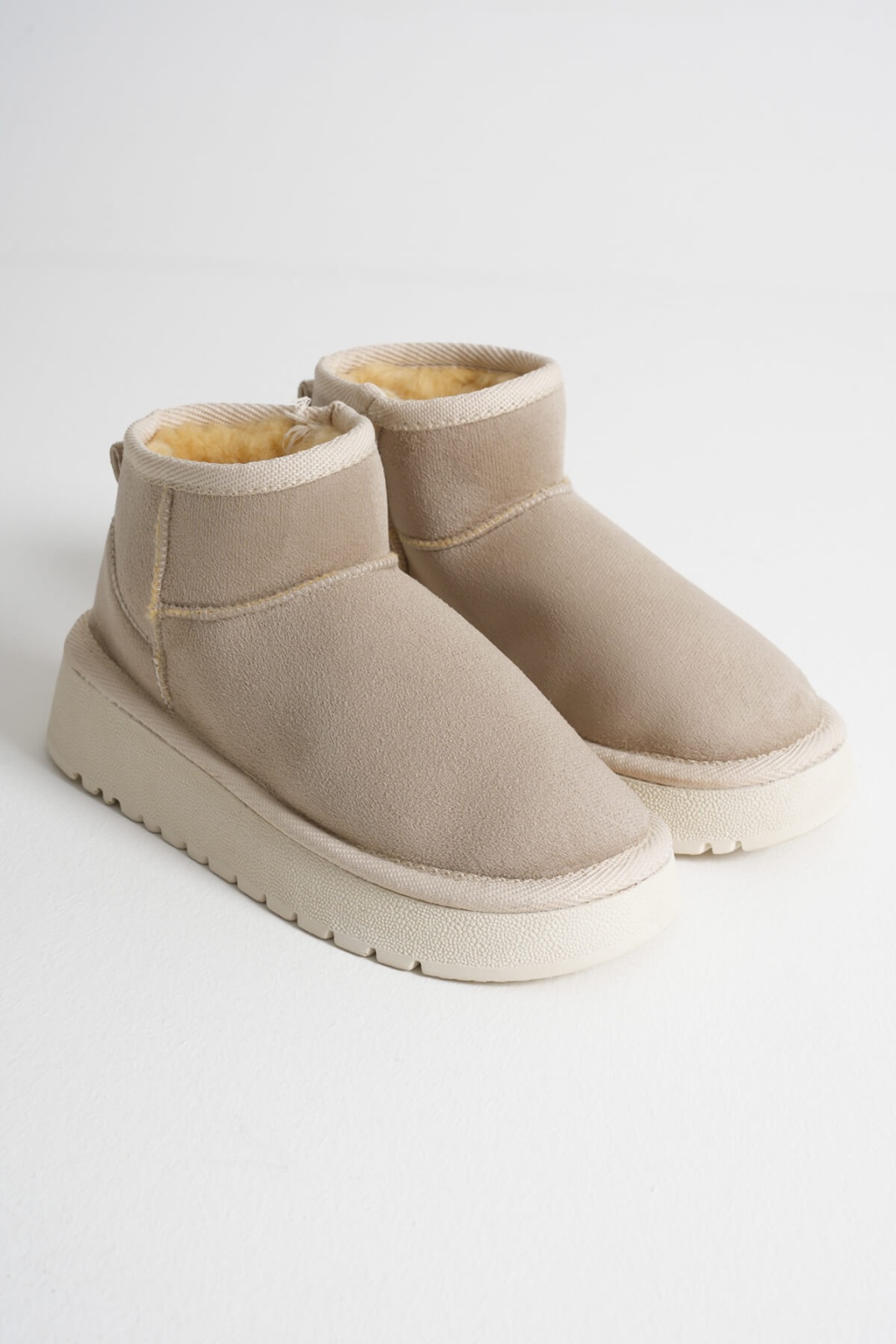 Kadın Bej Kışlık Kürklü Bot TR14MK03B