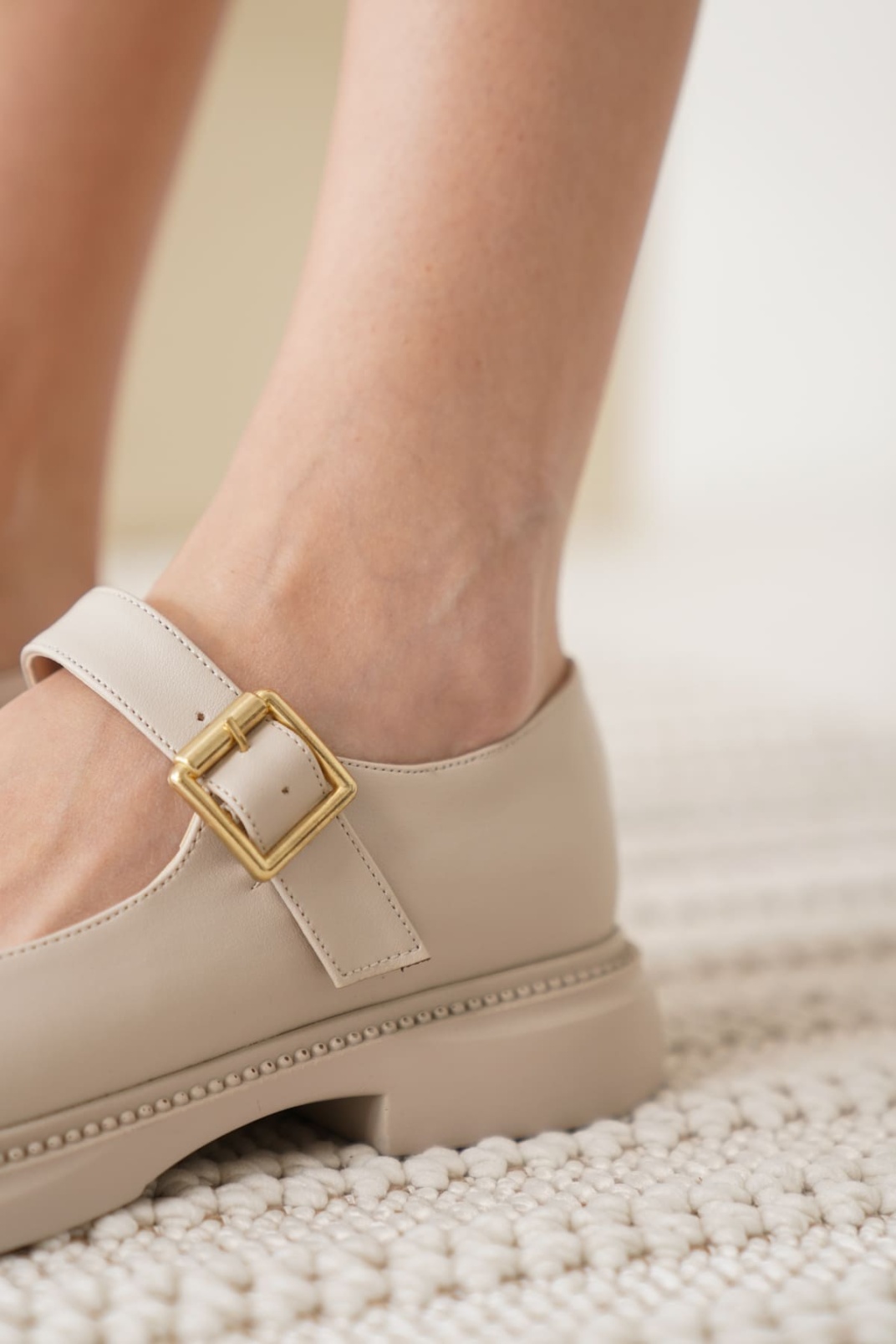 Bej Gunluk Mary Jane Ayakkabı TR09MS01E