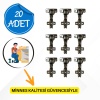 Minnes Yarım Deveboynu Menteşe | 20li Paket | Köşe Dolapları ve Açılı Kapaklar İçin