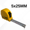 Dekor 5 Metre Çelik Şerit Metre | 25 mm Genişlik | Dayanıklı ve Hassas Ölçüm