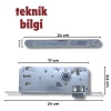 40 mm Oval Plastik Dilli Sessiz Kilit | Oda Sessiz Kilit Çözümleri