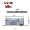 Venax 40 mm Oval Oda Kilidi | Metal Dilli Dayanıklı ve Şık Kilit Çözümleri