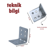 4x4 L Köşe Demiri | 40mm x 40mm Mobilya Bağlantı Elemanı | Dayanıklı ve Pratik Çözüm