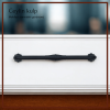 Ceylin Dolap Kulp | Siyah Renk, 160 mm Vida Aralığı | Modern ve Minimalist Tasarım