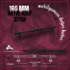 Hayal Mobilya Kulp | Siyah Renk, 160 mm Vida Aralığı | Modern ve Minimalist Tasarım