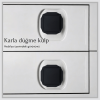 Karla Mobilya Kulp | Siyah Renk | Tek Vida Montajlı Minimalist ve Şık Tasarım