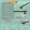 Kesir Mobilya Kulp | Antik Sarı Renk, 192 mm Vida Aralığı | Lüks ve Şık Tasarım