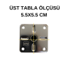 Siyah Krom Mobilya Ayak 10 cm | Kaliteli Krom Alaşım ile Modern ve Dayanıklı Çözümler