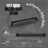 Merza Mobilya Kulp | Siyah Renk, 192 mm Vida Aralığı | Modern ve Şık Tasarım