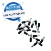 Siyah Raf Pimi 5mm Delme Ucu ile Monte Edilen | 100 Adet Paket | Dayanıklı ve Pratik Raf Montajı