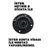 12 CM SİYAH DESTAN MOBİLYA AYAĞI - SUNTA VİDALI & METRİK 8 SOMUNLU MONTAJ SEÇENEĞİ|4 ADET