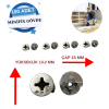 Minifiks Gövde - 15mm Çap x 13.2mm Yükseklik, 100lü Paket, Pratik ve Dayanıklı Montaj Çözümü