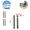 Minifiks Mili 6x9,5x34 - 100lü Paket, Pratik ve Dayanıklı Montaj Çözümü