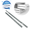 17mm 34.2cm Gömme İnce Teleskopik Bilyeli Dolap Çekmece Rayı - 2 Takım Set