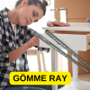 17mm 34.2cm Gömme İnce Teleskopik Bilyeli Dolap Çekmece Rayı - 2 Takım Set