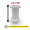 Liz Beyaz 10 cm Mobilya Ayağı|4 Adet - Orijinal Plastik, Şık ve Modern