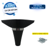 Line Köşeli Ayak Siyah - 4lü Paket, 14 Cm Yüksek Kaliteli Mobilya Ayağı