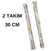 Yeniler 30 cm Çekmece Kızağı (Çekmece Rayı) - 2 Takım Set, Mobilya Rayı