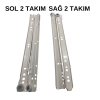Yeniler 30 cm Çekmece Kızağı (Çekmece Rayı) - 2 Takım Set, Mobilya Rayı