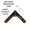 Ceviz Klasik Mobilya Ayağı - 10 cm, Şık ve Dayanıklı Tasarım