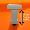 U Geçme Ayak - Beyaz, 10 cm, 18 mm Sunta & MDF Uyumlu - 4lü Set