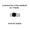 U Geçme Ayak - Beyaz, 10 cm, 18 mm Sunta & MDF Uyumlu - 4lü Set