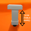 U Geçme Ayak - Beyaz, 8 cm, 18 mm Sunta & MDF Uyumlu - 4lü Set